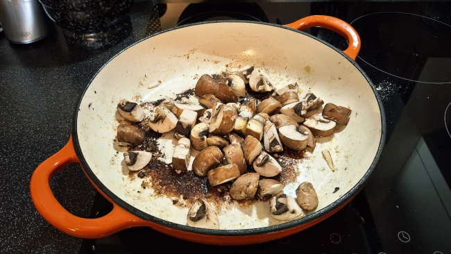 mushrooms softening