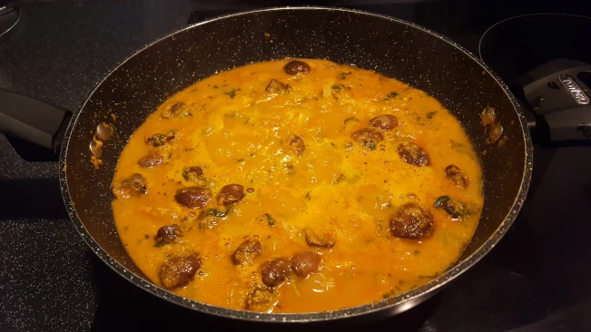 add water and simmer