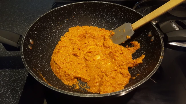 wet ingredients in a dish