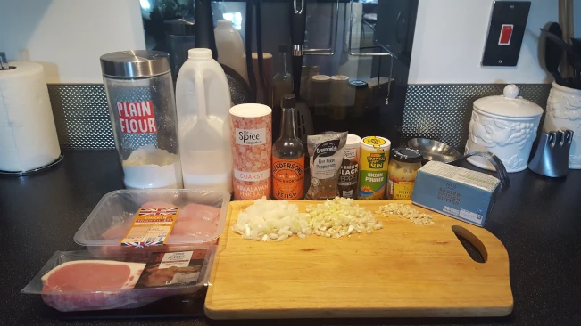 ingredients for chicken in creamy peppercorn sauce ingredients