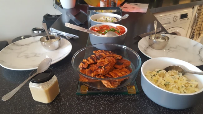 tandoori chicken grill dinner