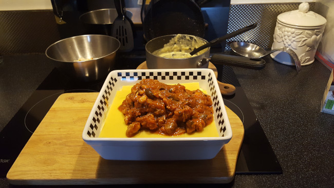 layering pasta