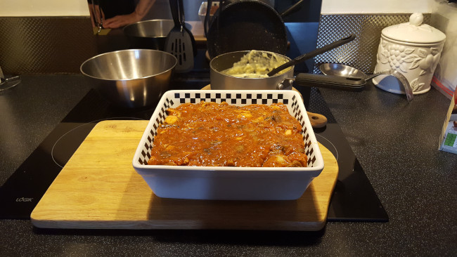 layering pasta