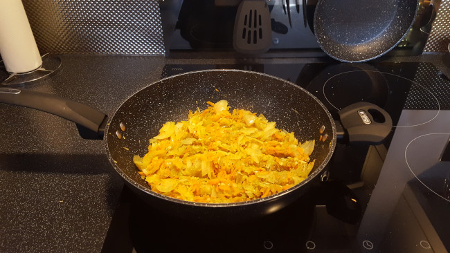 veg cooked in pan