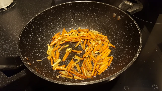 carrots ginger frying 2