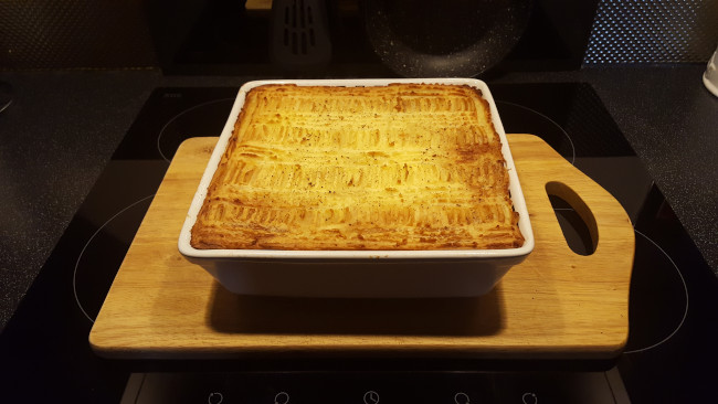cornedbeef mash pie