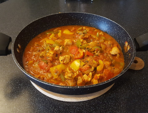 Finished Curry in Pan