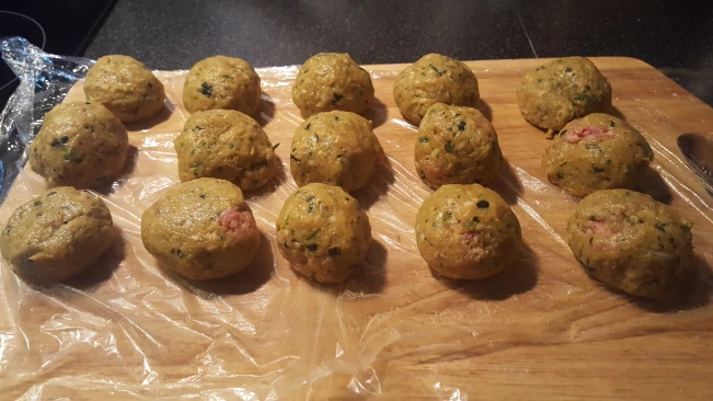 kofta meatballs on a board for lamb kofta curry meatballs on a board