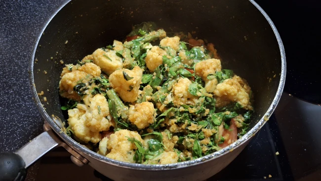 masala veg in a pan