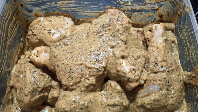 chicken in marinating for pomegranate chicken curry chicken in marinating