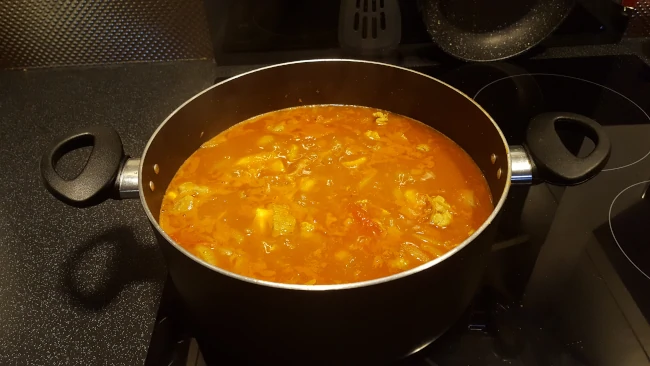 simmer to reduce the pork chilli simmer to reduce