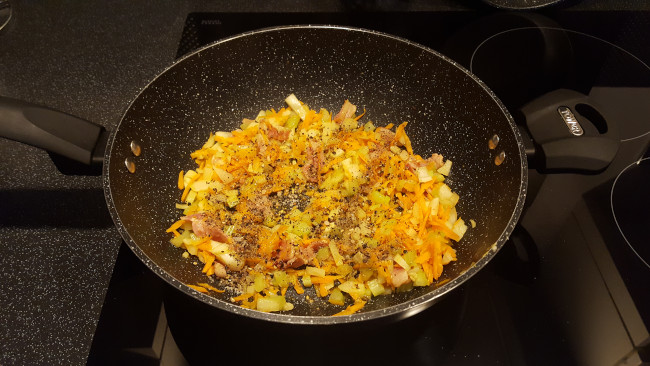 veg in pan