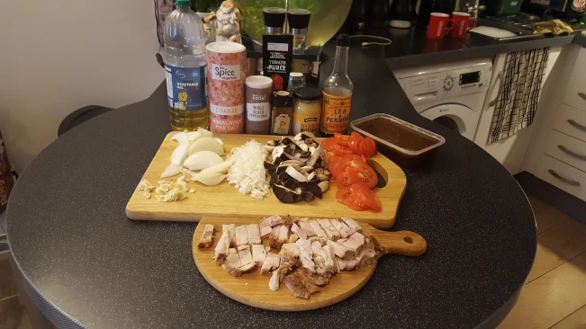 ingredients for roast pork stroganoff ingredients