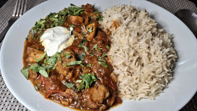 rogan josh and rice
