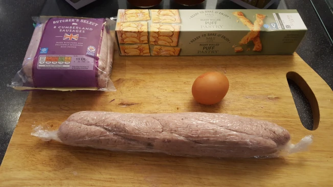 sausage filling wrapped