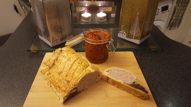sausage roll sliced
