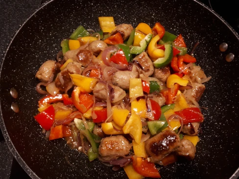 sausage in a pan