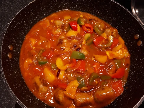 sausage and pepper pie