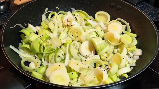 leek and onion softening