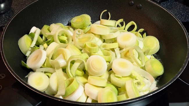 leek and onion softening