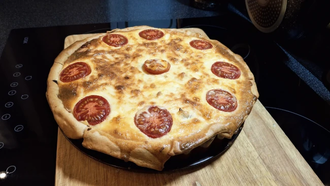 smoked haddock quiche cooked