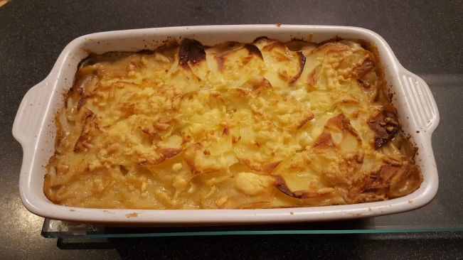 smoked haddock bacon bake straight out off the oven smoked haddock bacon bake cooked