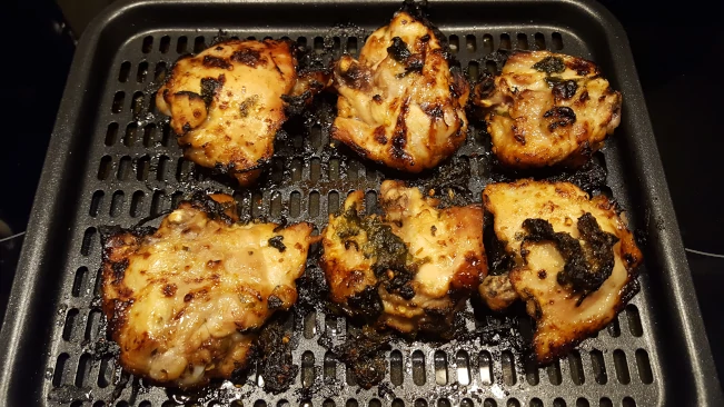 masala chicken part cooked