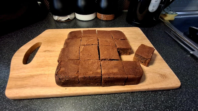 sliced sticky toffee pudding