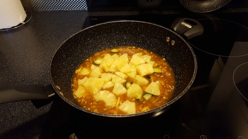 pineapple added to sweet and sour chicken sauce pineapple added to sauce