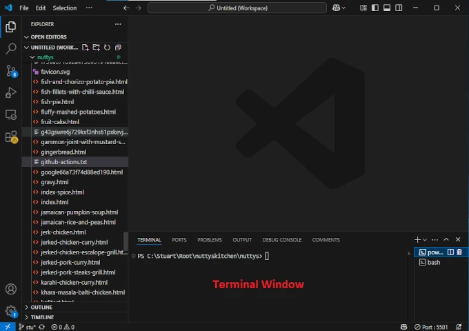 terminal window terminal window